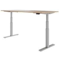 TELDRA Office, 2-motor desk | 1200 - 2000 x 800 mm, electrically height adjustable, amber oak