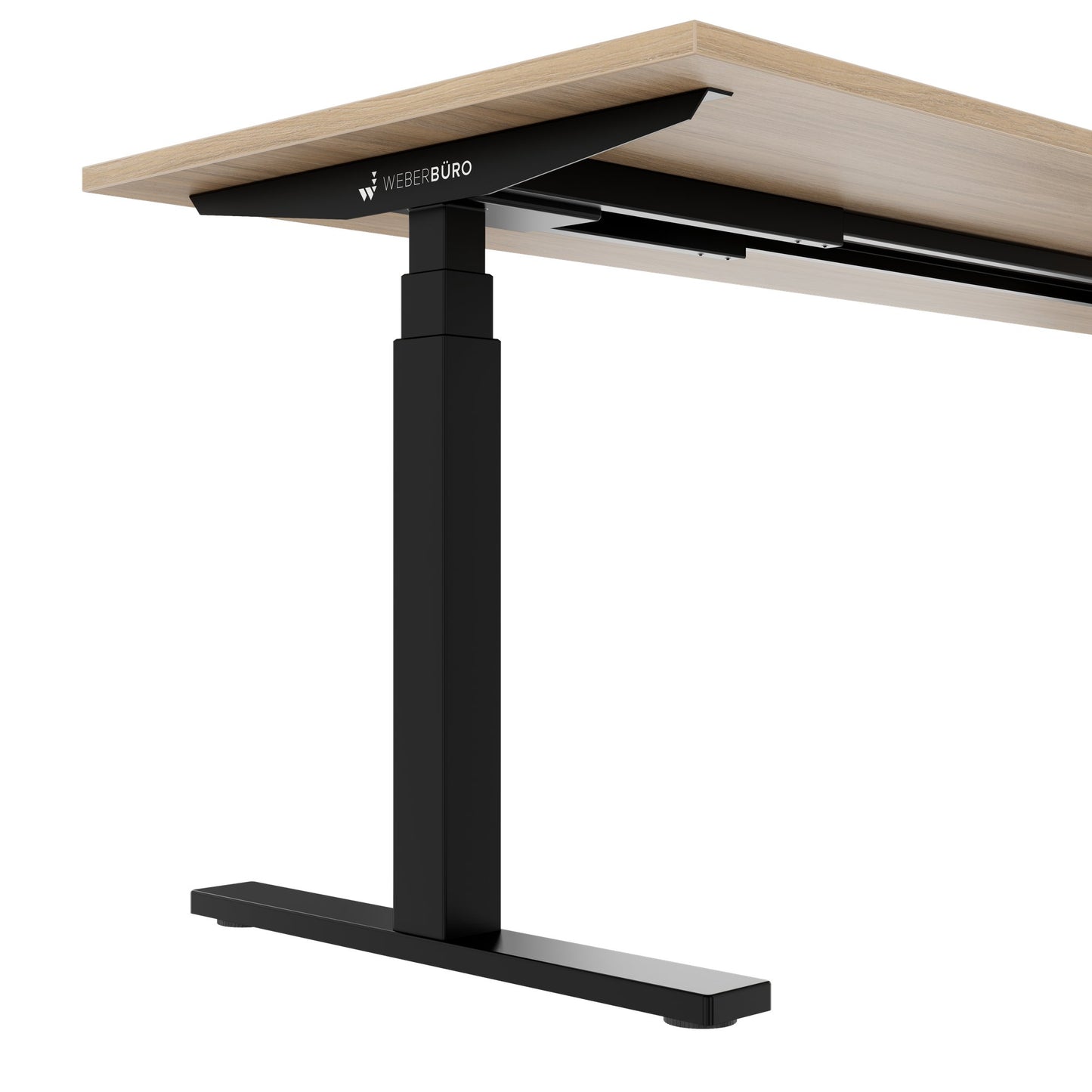 TELDRA Office, 2-motor desk | 1200 - 2000 x 800 mm, electrically height adjustable, amber oak