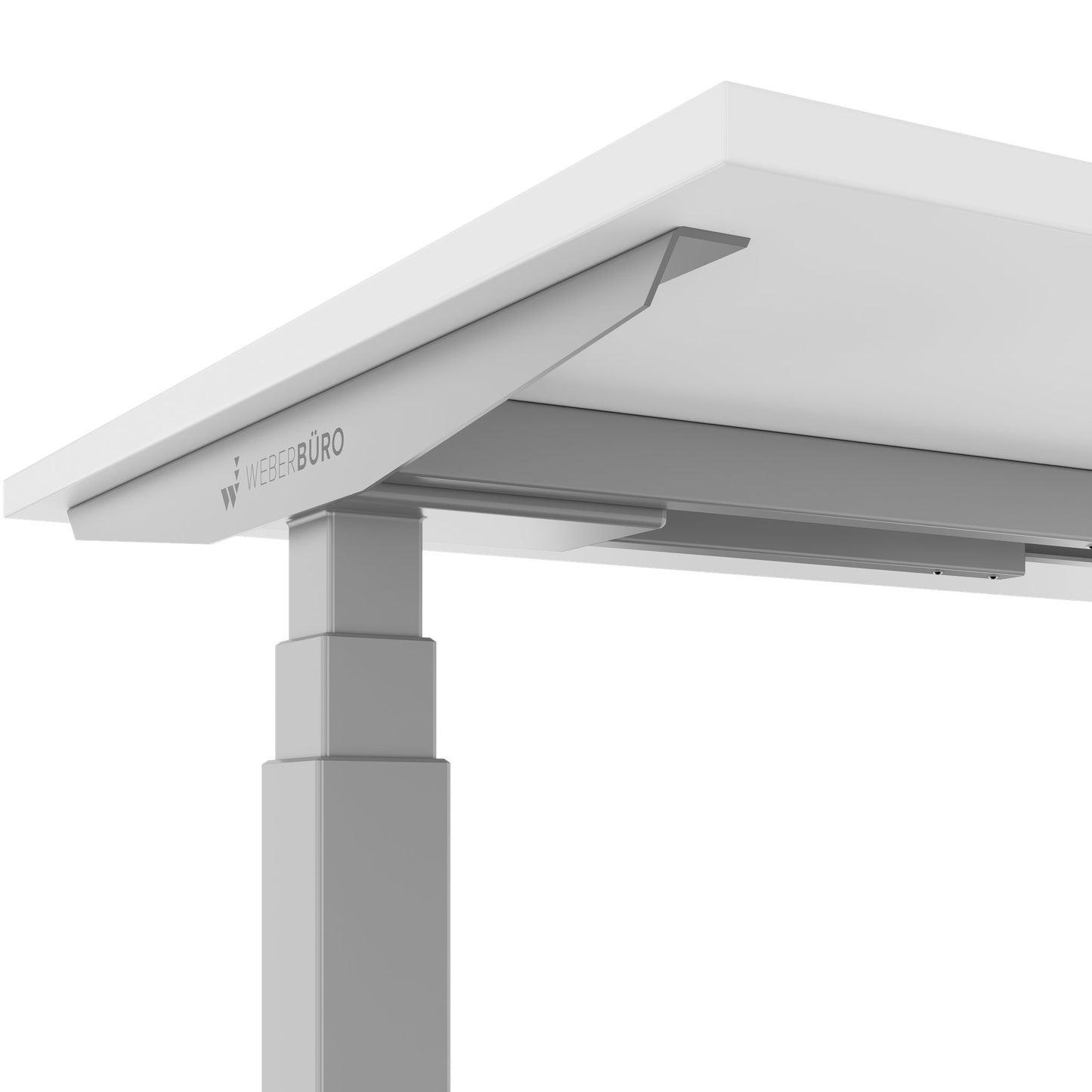 TELDRA Office, 2-Motoren-Schreibtisch | 1200 - 2000 x 800 mm, elektrisch höhenverstellbar, Weiß