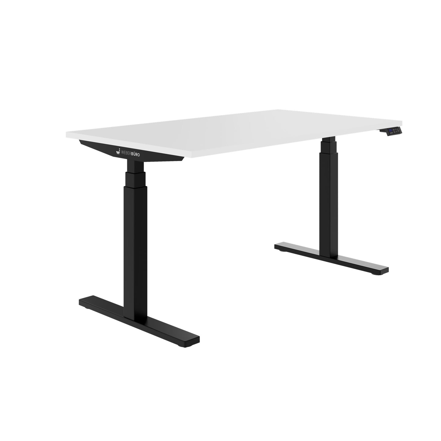 TELDRA Office, 2-Motoren-Schreibtisch | 1200 - 2000 x 800 mm, elektrisch höhenverstellbar, Weiß