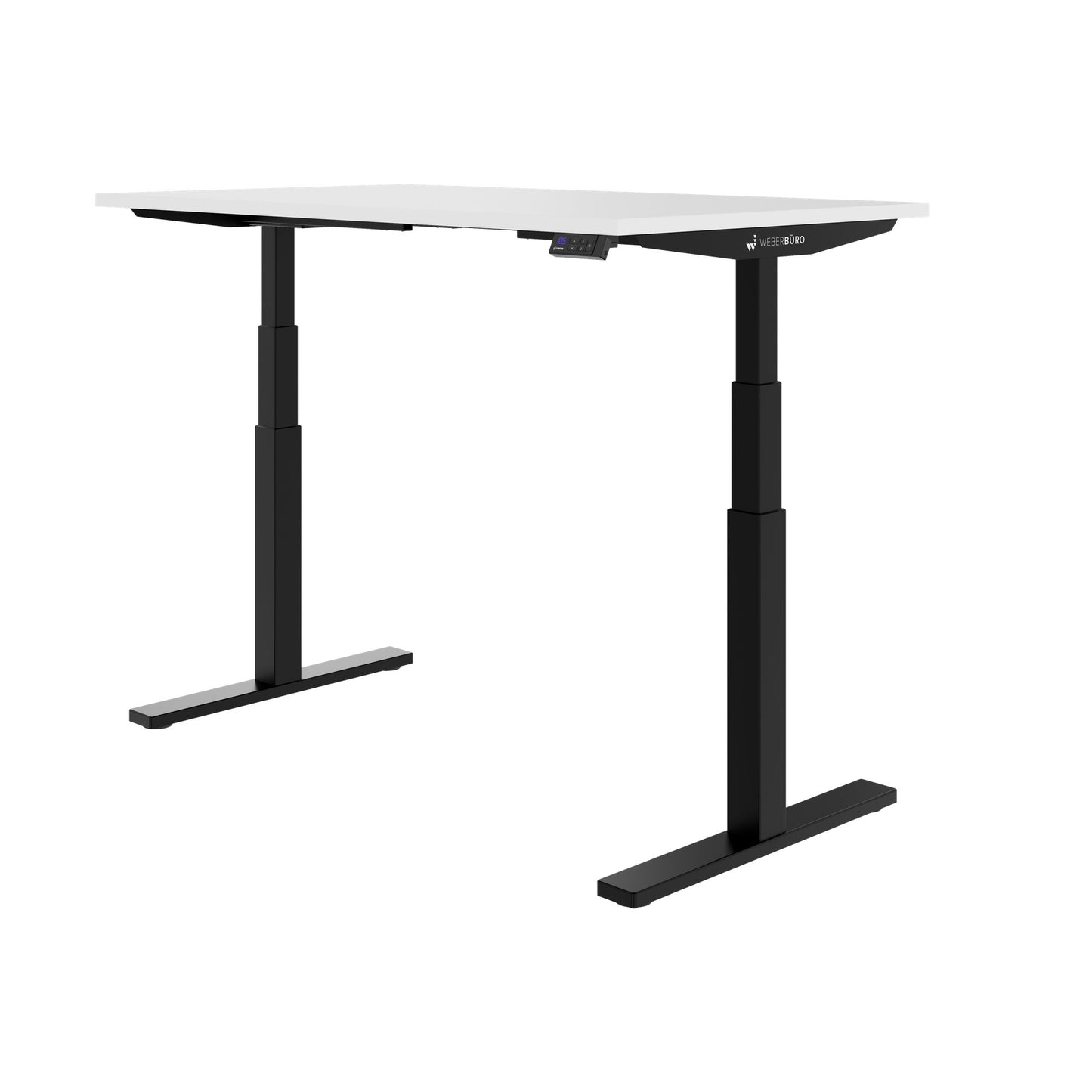 TELDRA Office, 2-Motoren-Schreibtisch | 1200 - 2000 x 800 mm, elektrisch höhenverstellbar, Weiß