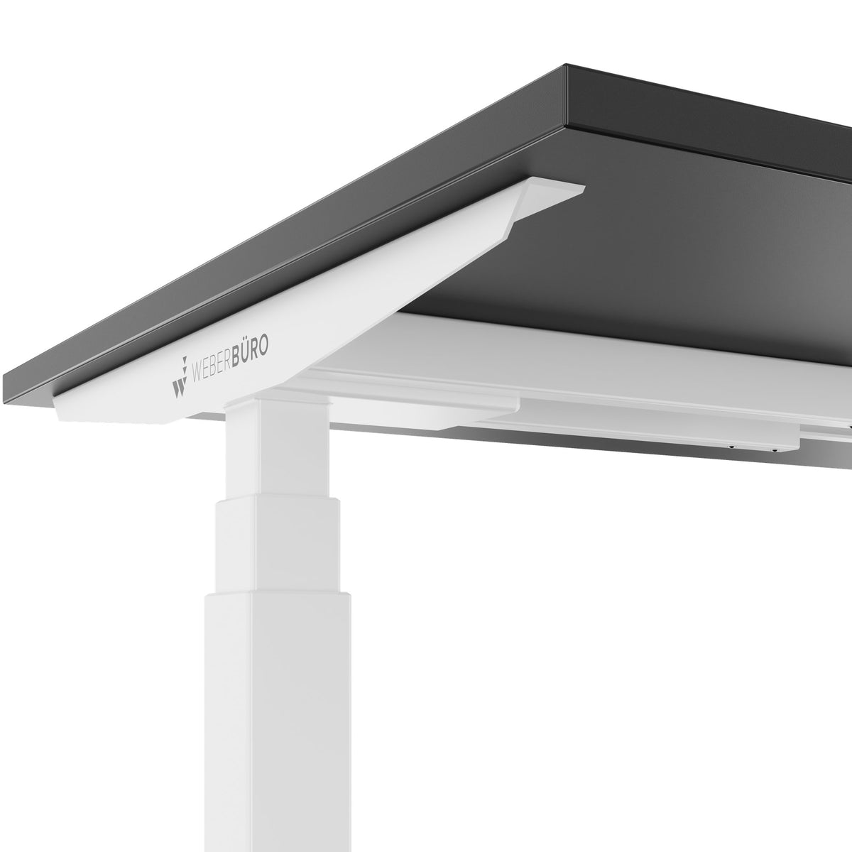 TELDRA Office, 2-motor desk | 1600 - 1800 mm, electrically height-adjustable, anthracite 