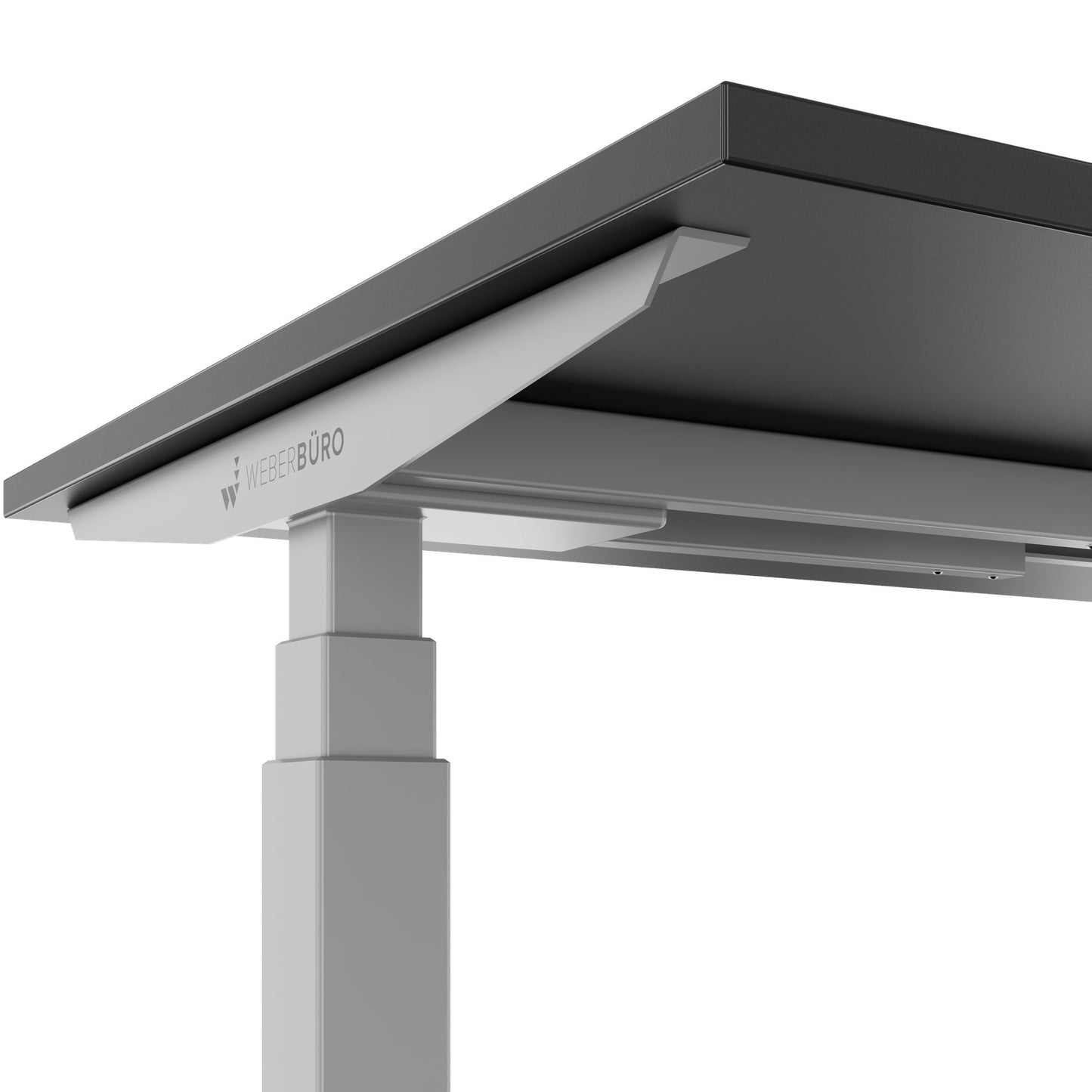 TELDRA Office, 2-motor desk | 1600 - 1800 mm, electrically height-adjustable, anthracite 