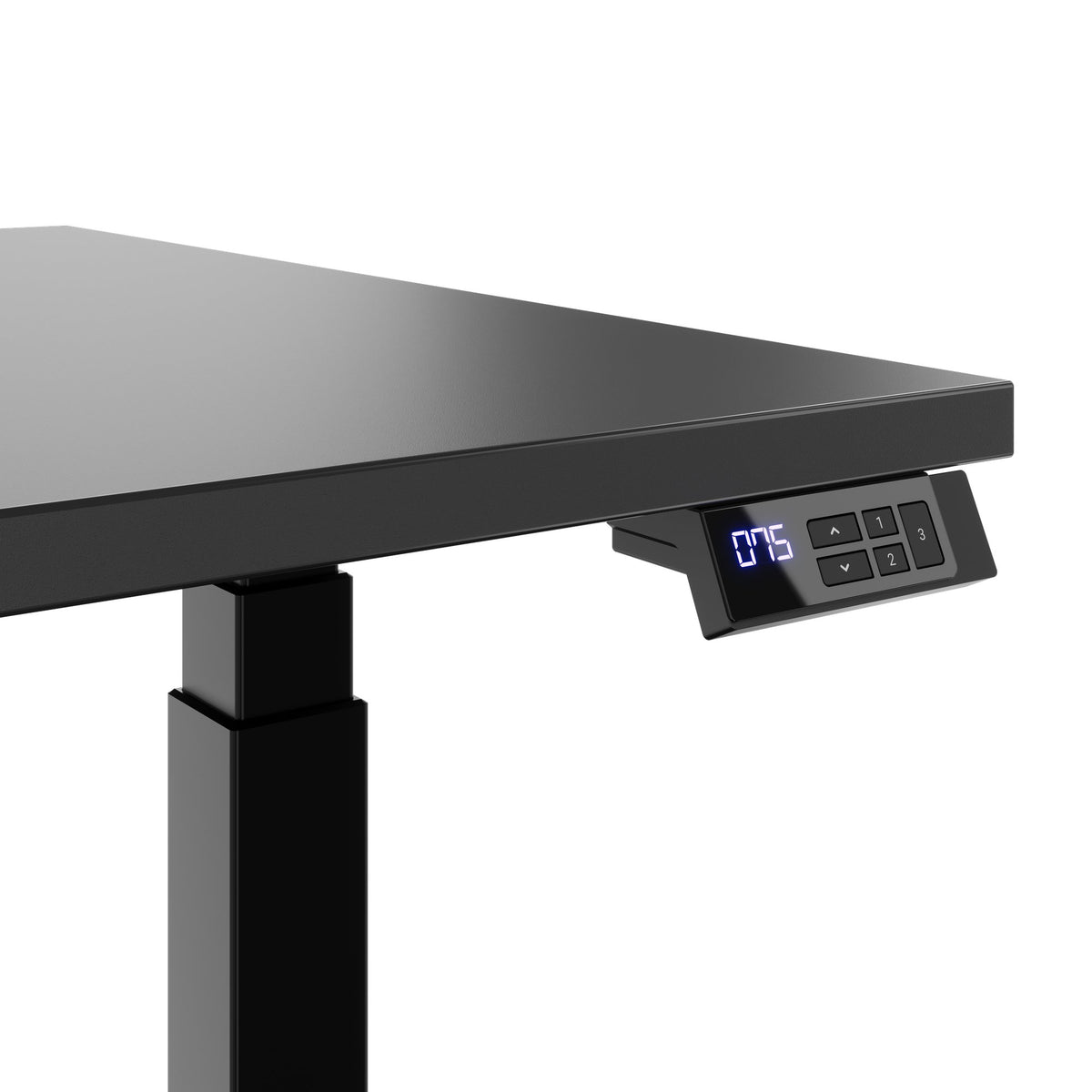 TELDRA Office, 2-motor desk | 1600 - 1800 mm, electrically height-adjustable, anthracite 