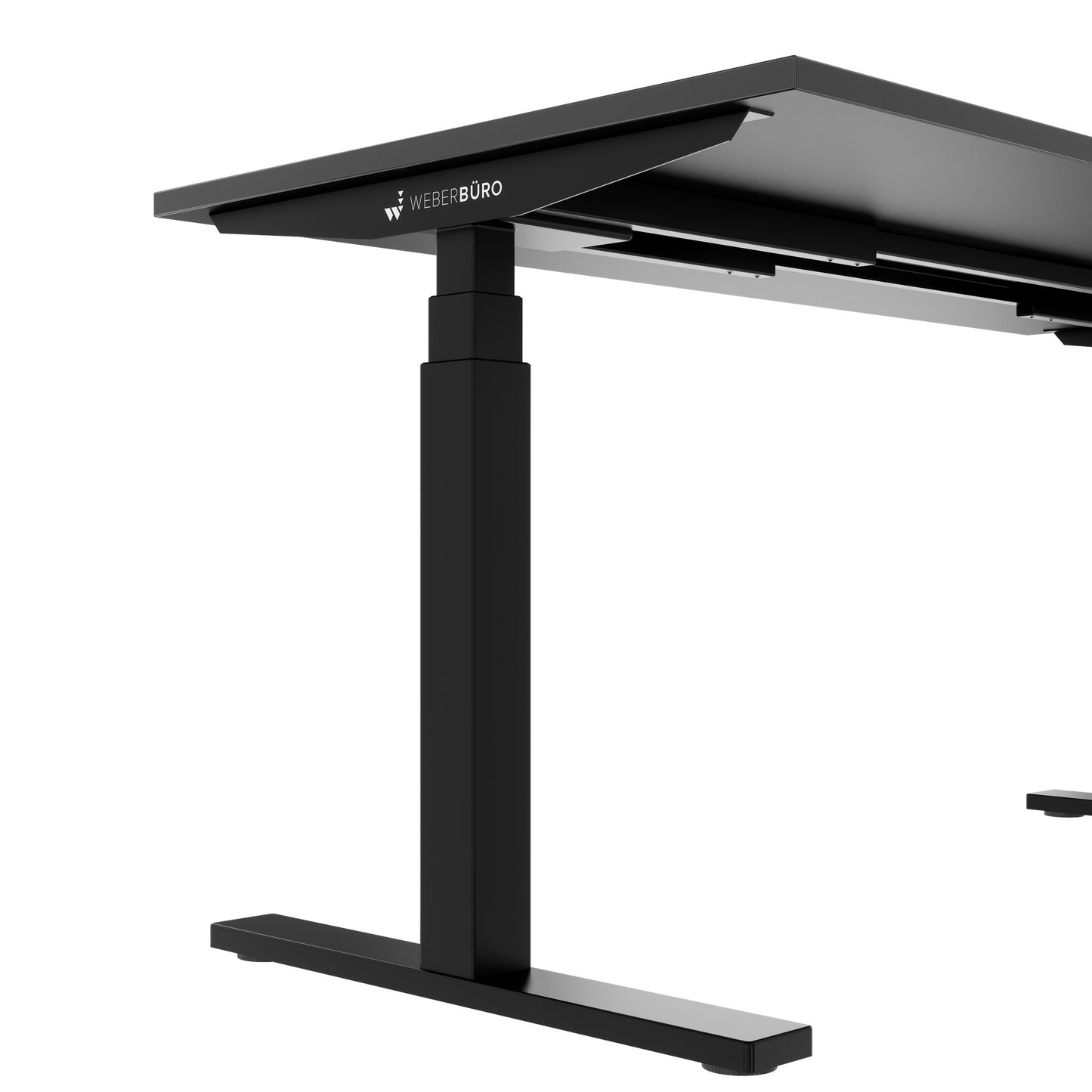 TELDRA Office, 2-motor desk | 1600 - 1800 mm, electrically height-adjustable, anthracite 