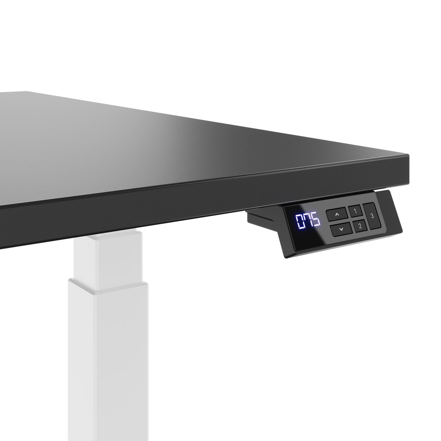 TELDRA Office, 2-motor desk | 1600 - 1800 mm, electrically height-adjustable, anthracite 