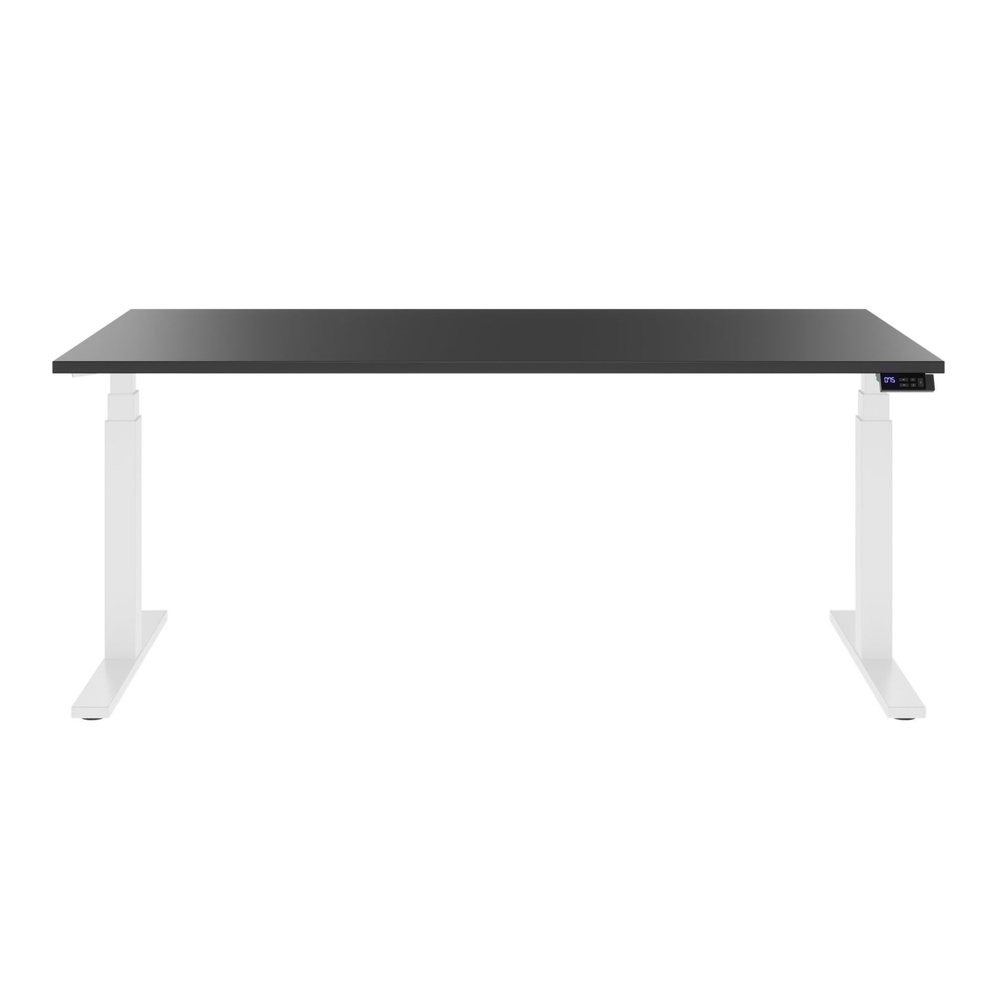 TELDRA Office, 2-motor desk | 1600 - 1800 mm, electrically height-adjustable, anthracite 
