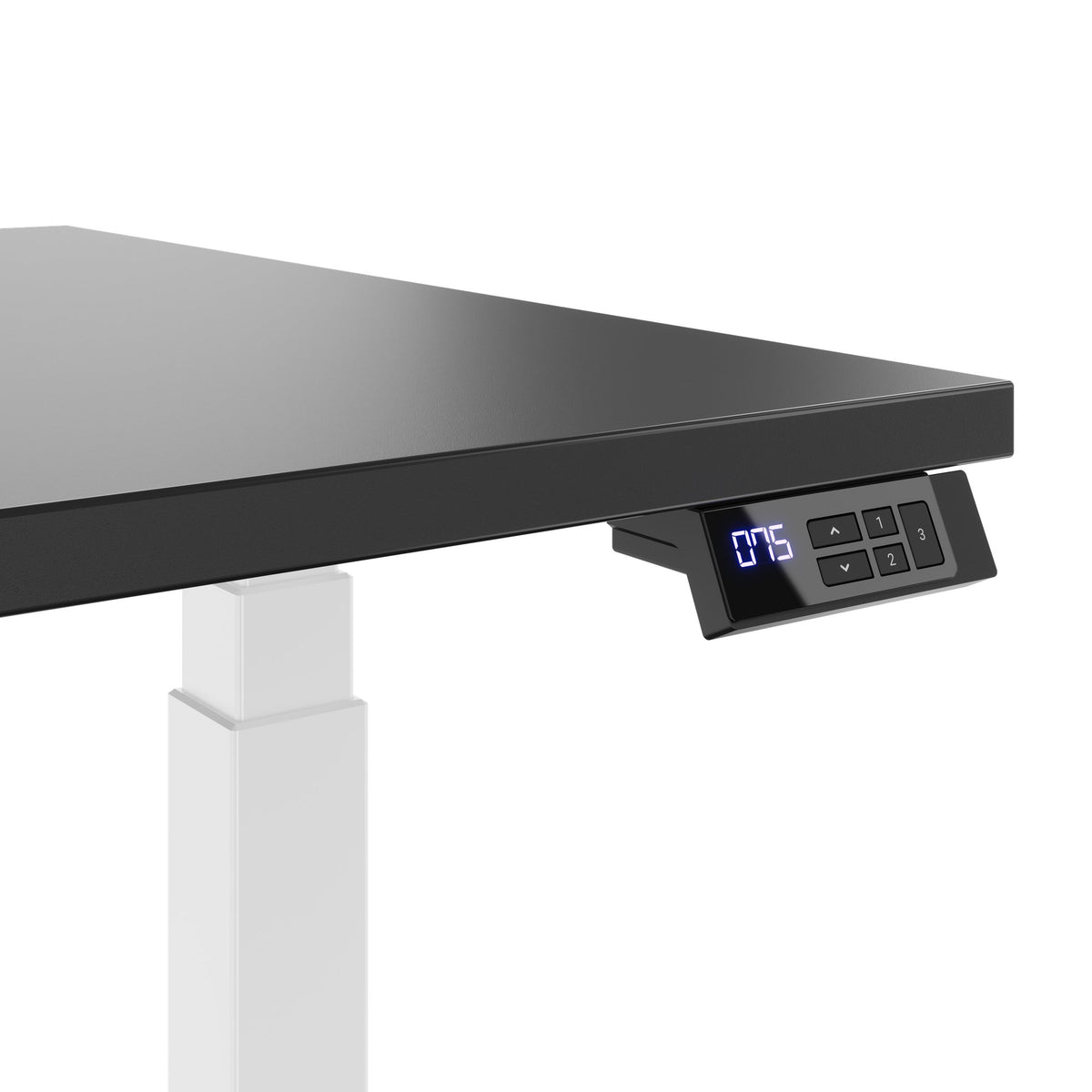 TELDRA Office, 2-motor desk | 1600 - 1800 mm, electrically height-adjustable, anthracite 