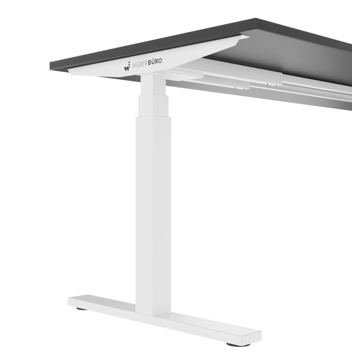 TELDRA Office, 2-motor desk | 1600 - 1800 mm, electrically height-adjustable, anthracite 