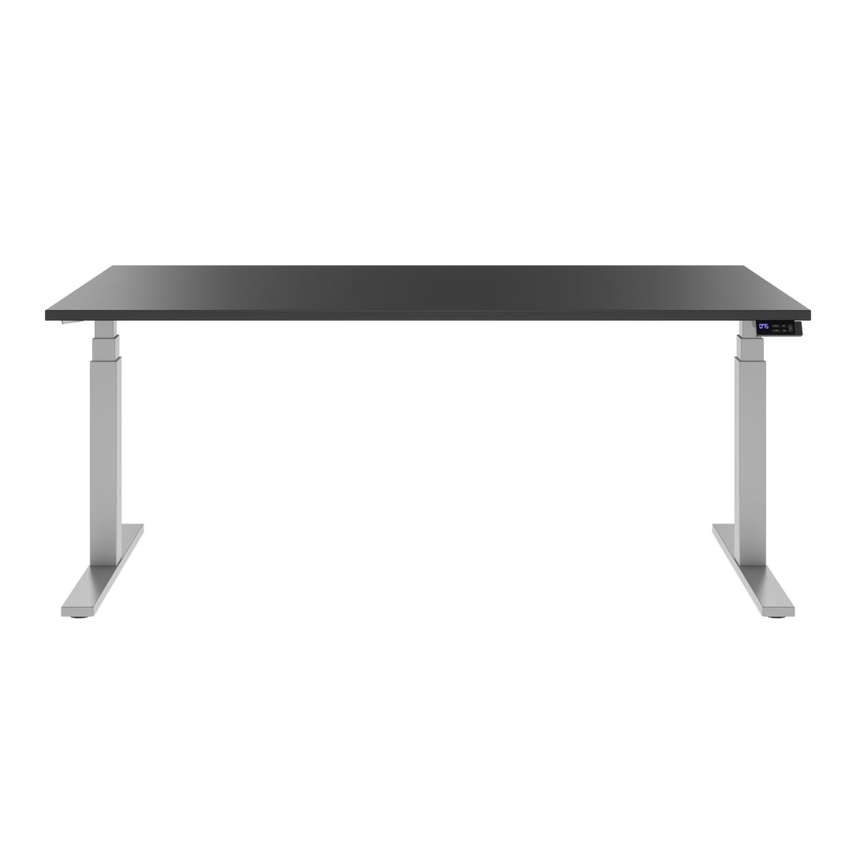 TELDRA Office, 2-motor desk | 1600 - 1800 mm, electrically height-adjustable, anthracite 