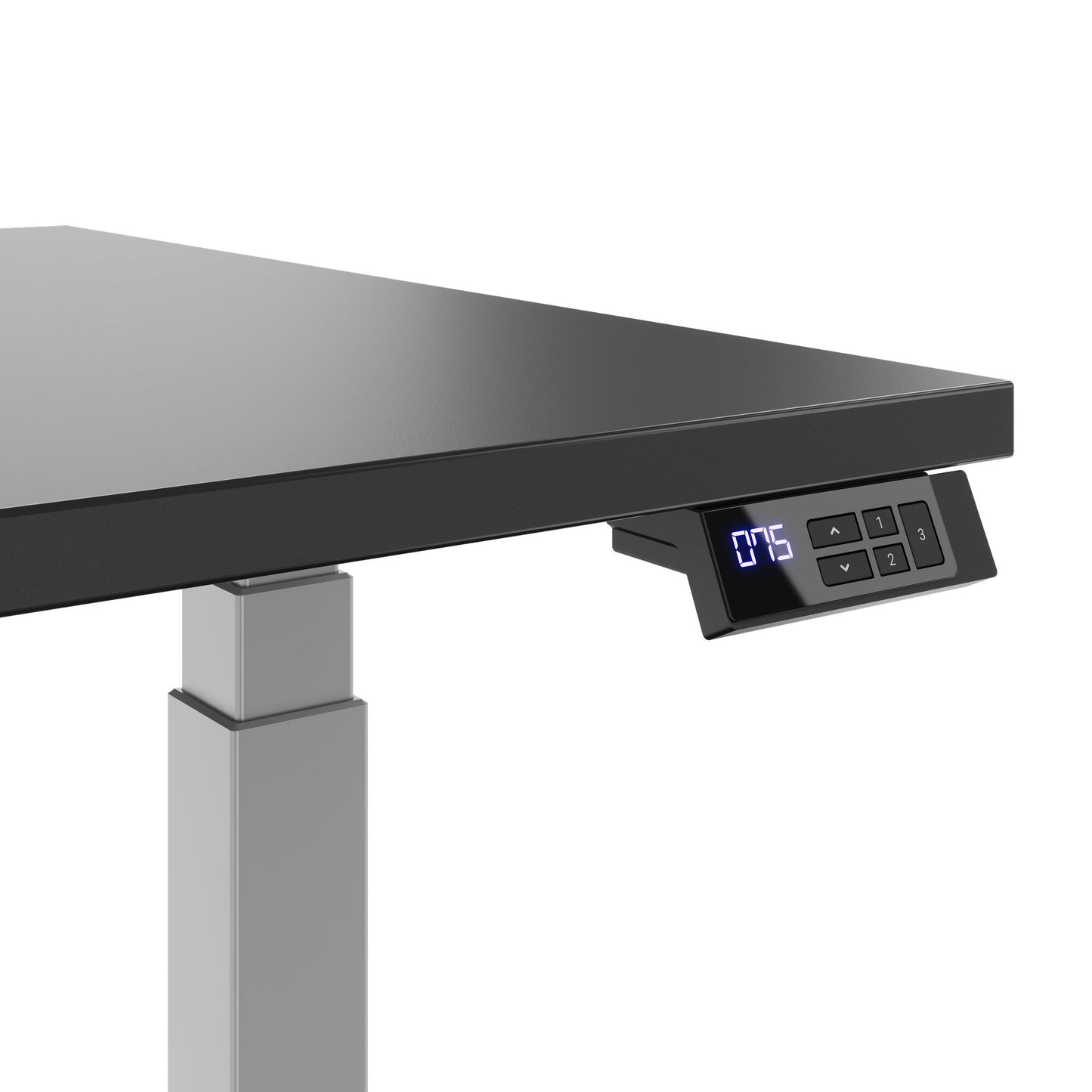 TELDRA Office, 2-motor desk | 1600 - 1800 mm, electrically height-adjustable, anthracite 