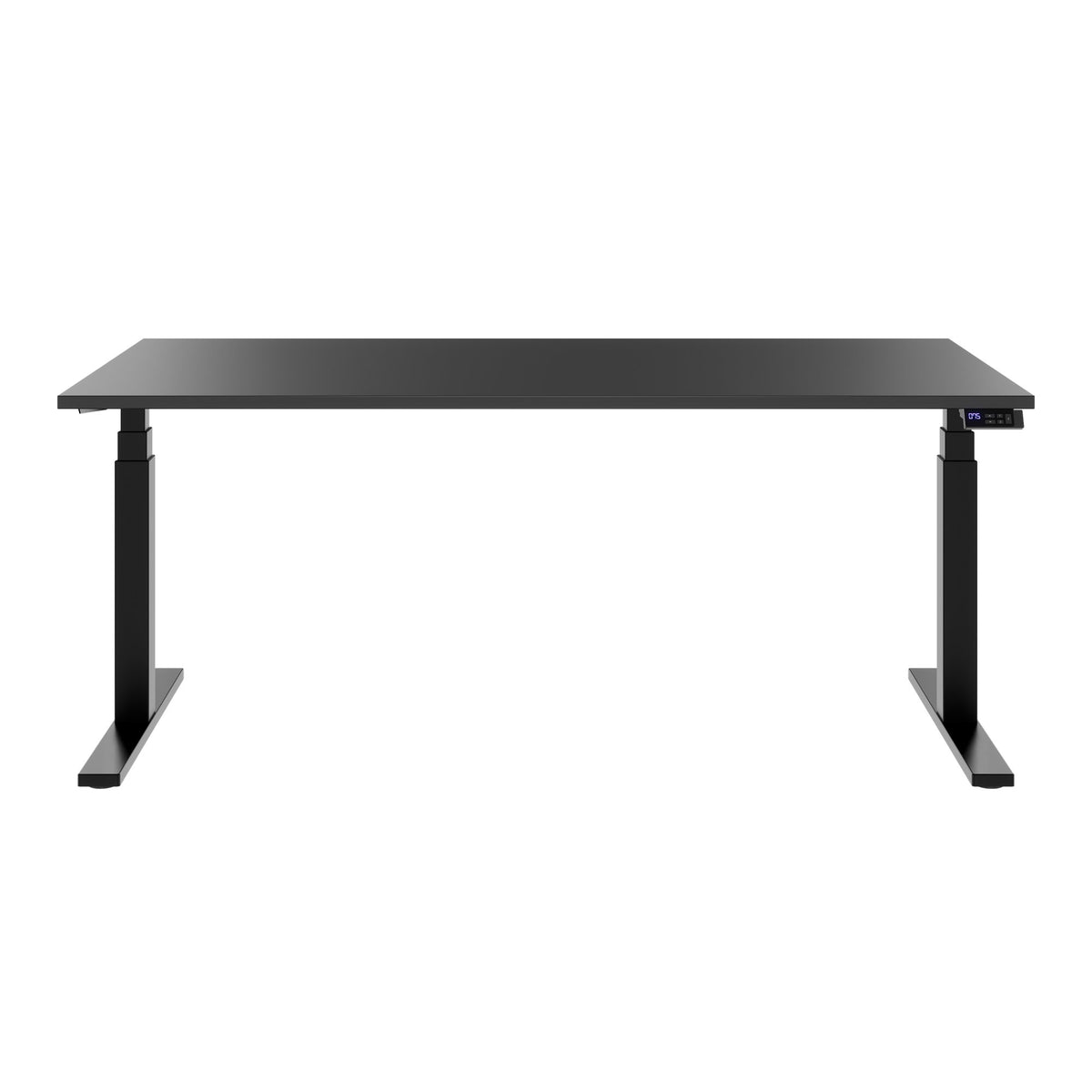TELDRA Office, 2-motor desk | 1600 - 1800 mm, electrically height-adjustable, anthracite 