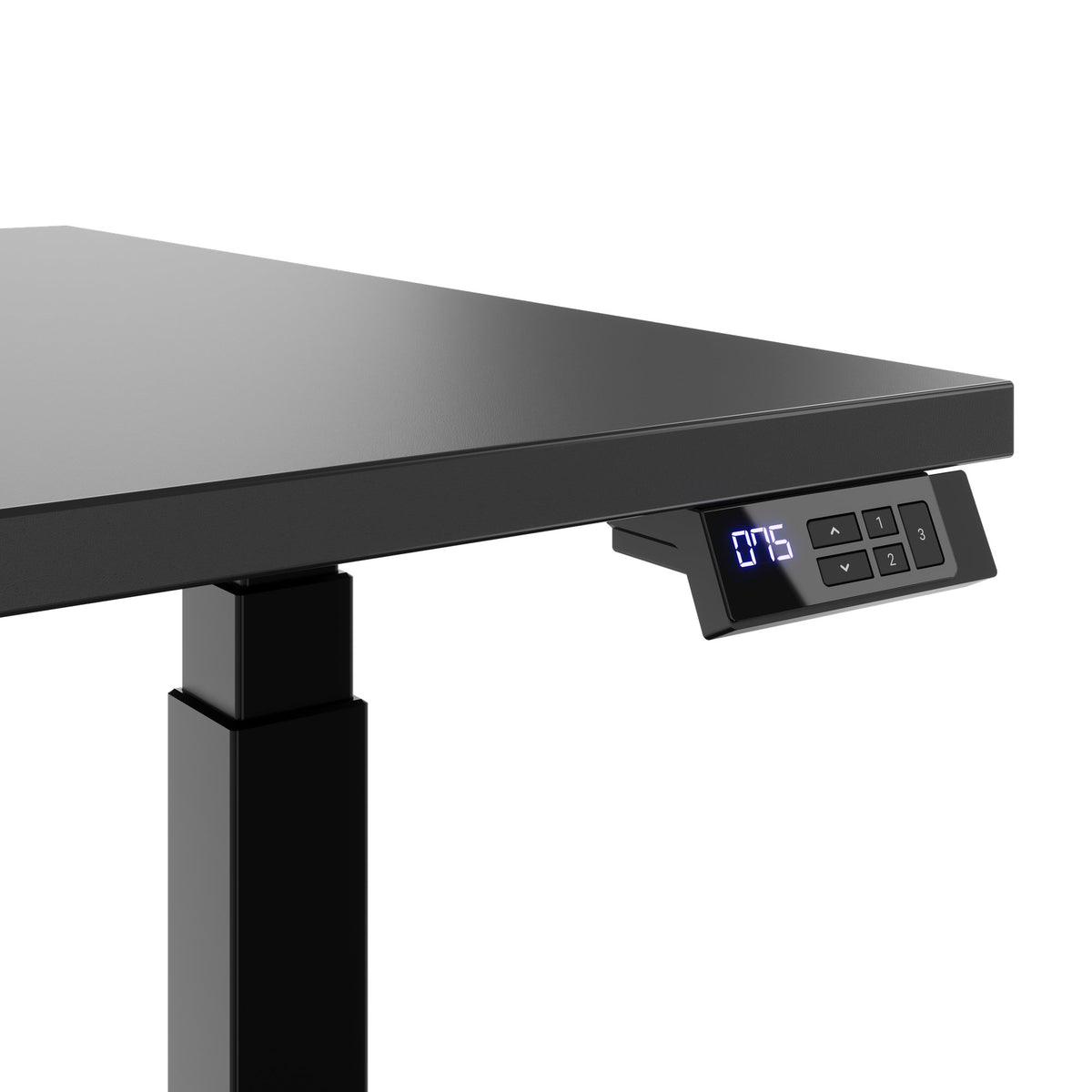 TELDRA Office, 2-motor desk | 1600 - 1800 mm, electrically height-adjustable, anthracite 
