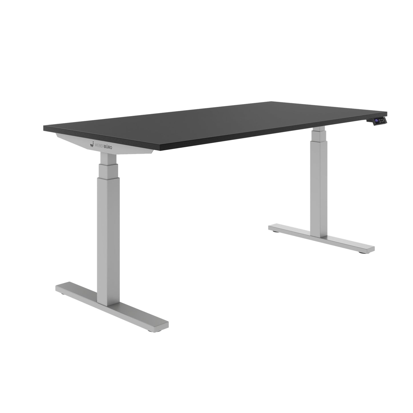 TELDRA Office, scrivania a 2 motori | 1600 - 1800 mm, regolabile in altezza elettricamente, linoleum Charcoal 