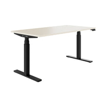 TELDRA Office, 2-motor desk | 1600 - 1800 x 800 mm, electrically height adjustable, maple