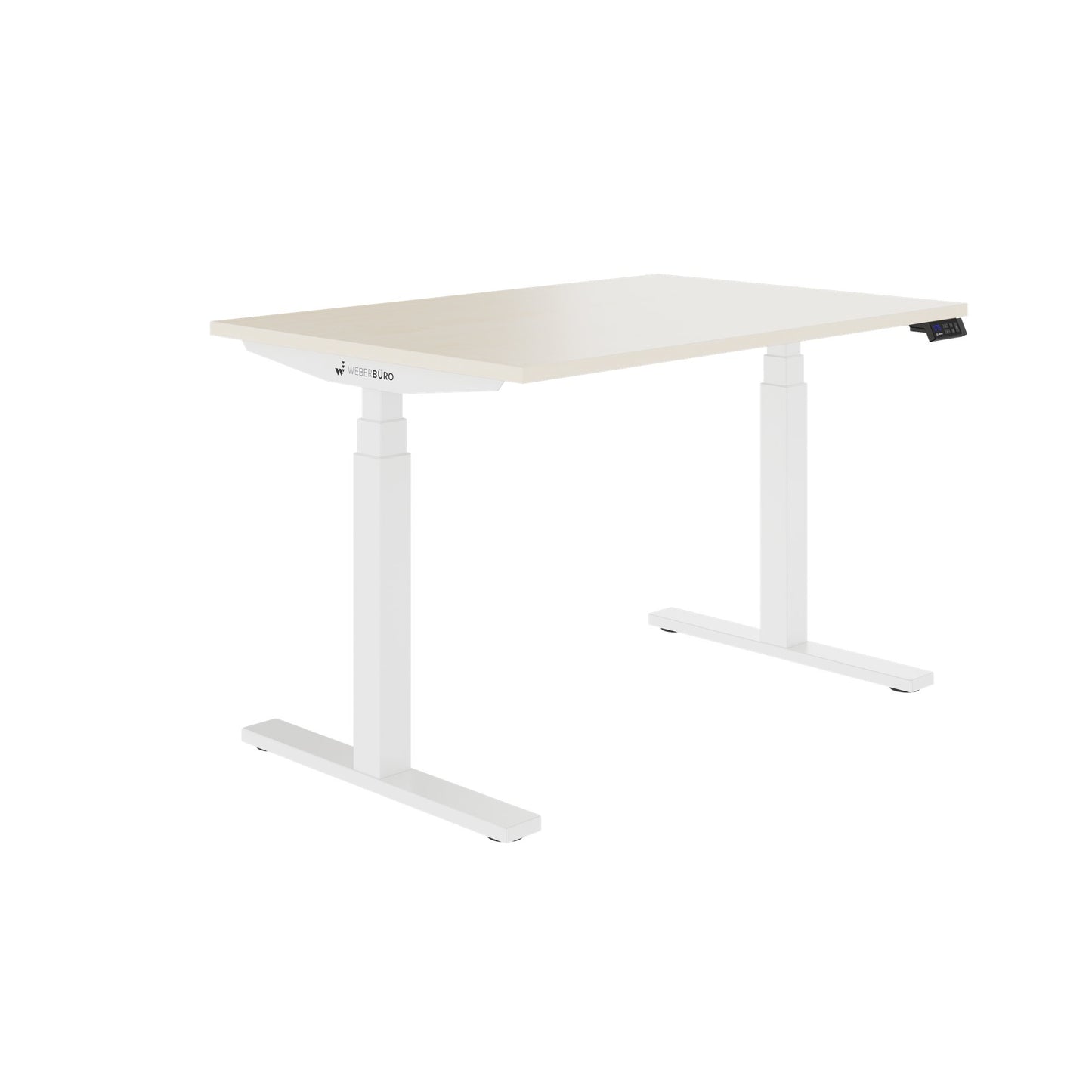 TELDRA Office, 2-motor desk | 1600 - 1800 x 800 mm, electrically height adjustable, maple