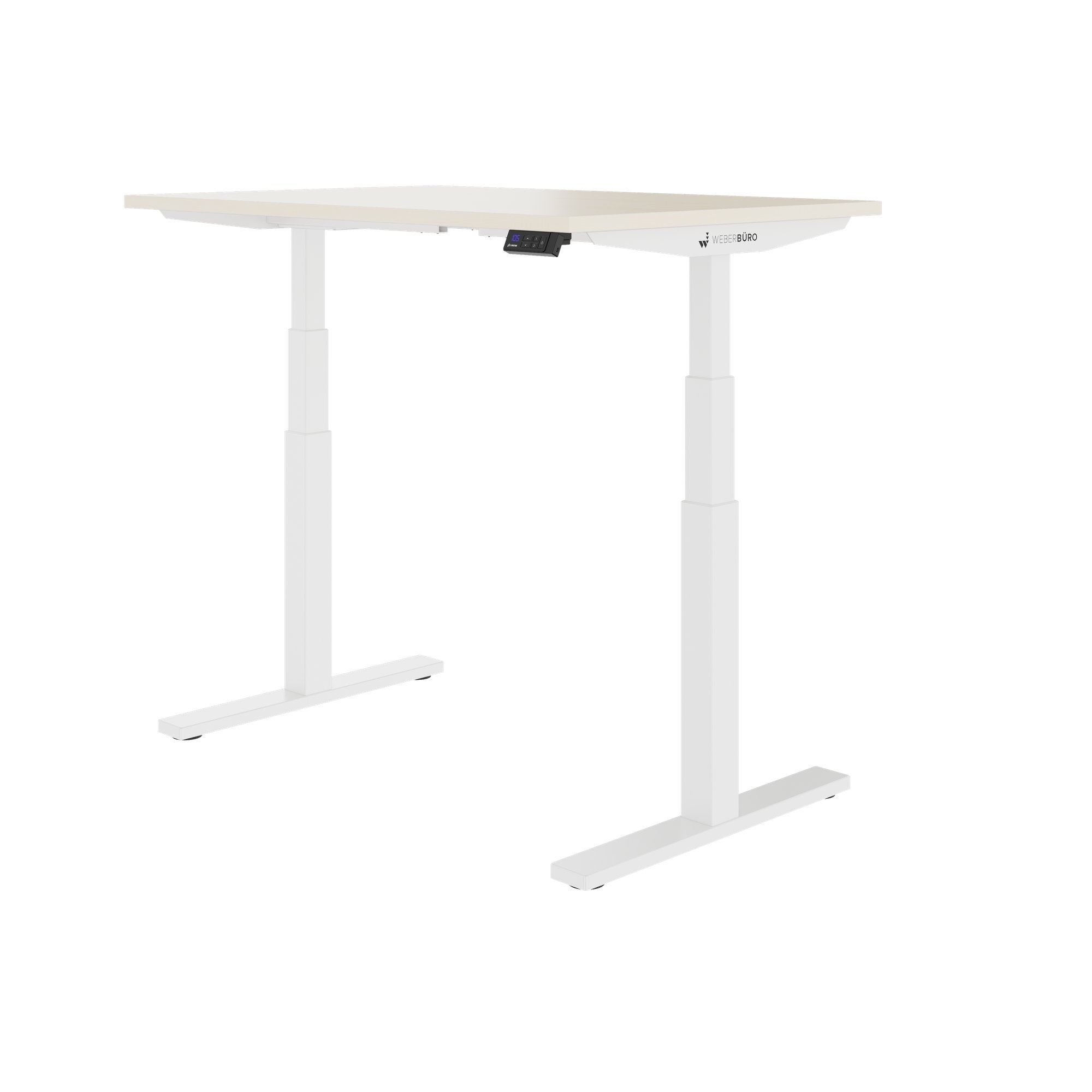 TELDRA Office, 2-Motoren-Schreibtisch | 1600 - 1800 x 800 mm, elektrisch höhenverstellbar, Ahorn