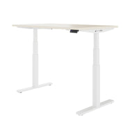 TELDRA Office, 2-motor desk | 1600 - 1800 x 800 mm, electrically height adjustable, maple