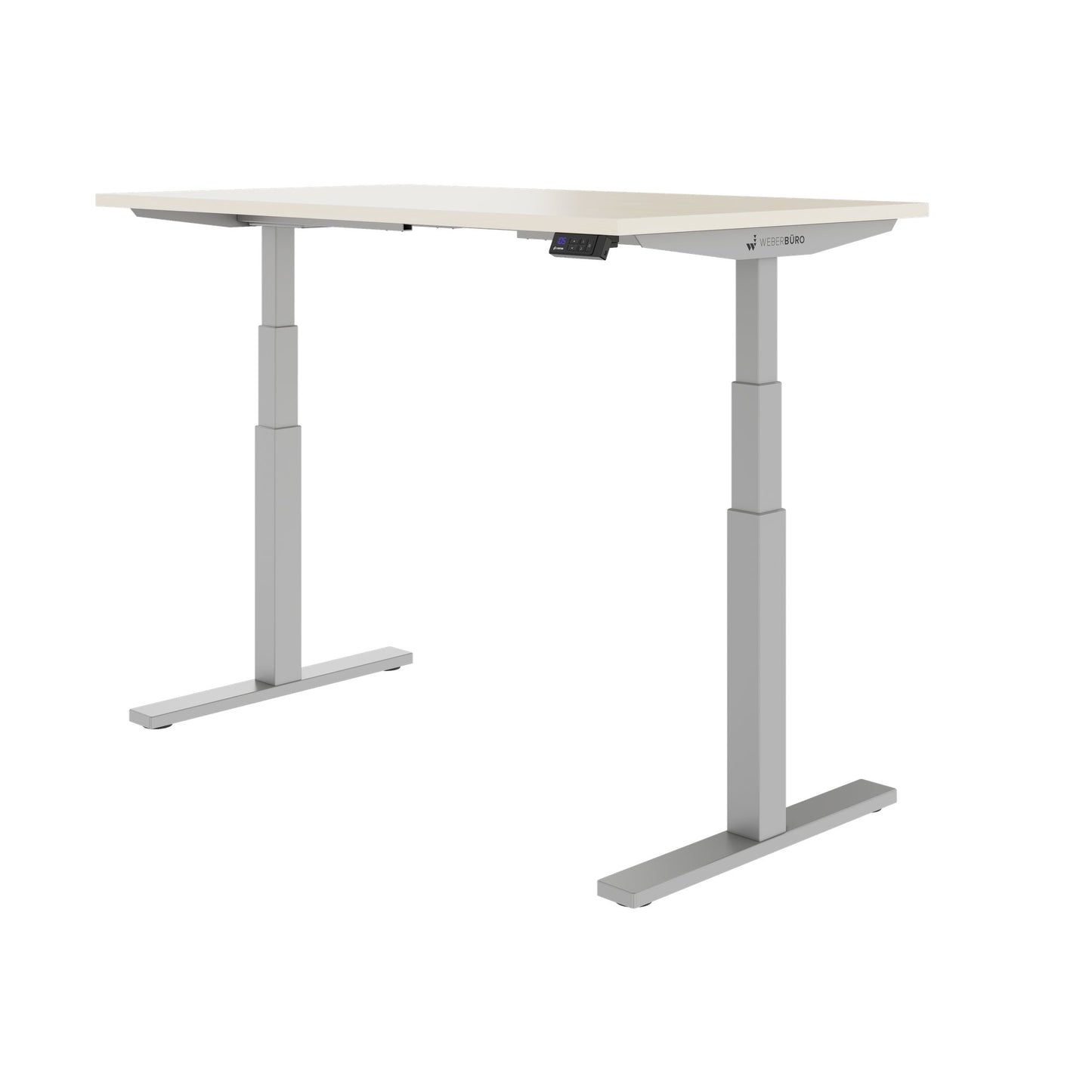 TELDRA Office, 2-motor desk | 1600 - 1800 x 800 mm, electrically height adjustable, maple