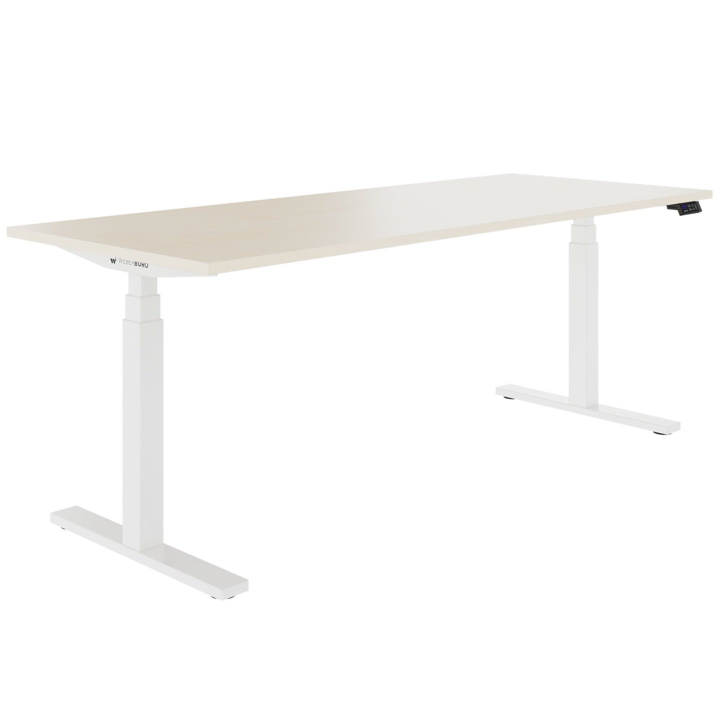 TELDRA Office, 2-motor desk | 1600 - 1800 x 800 mm, electrically height adjustable, maple