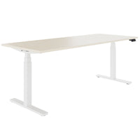 TELDRA Office, 2-motor desk | 1600 - 1800 x 800 mm, electrically height adjustable, maple