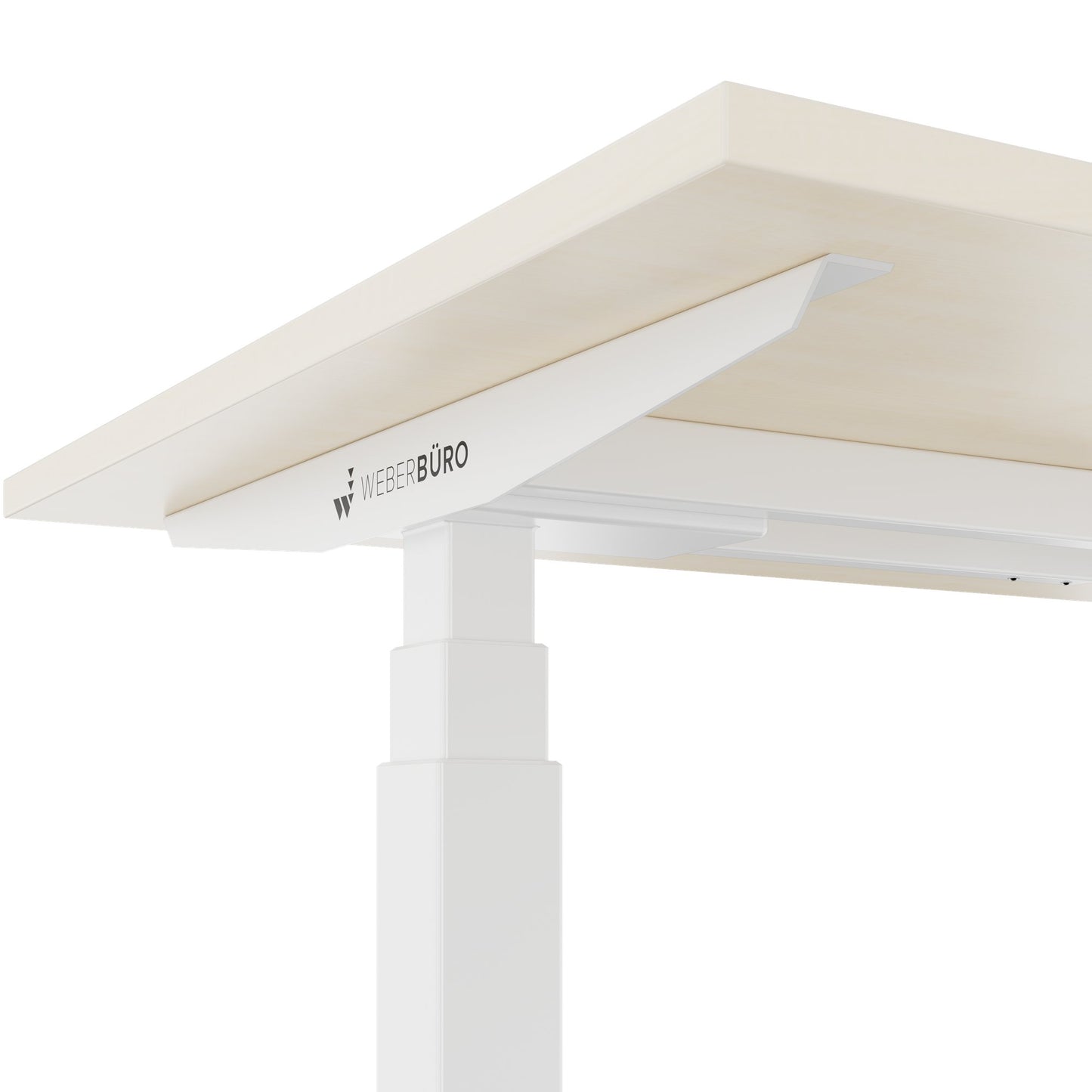 TELDRA Office, 2-motor desk | 1600 - 1800 x 800 mm, electrically height adjustable, maple