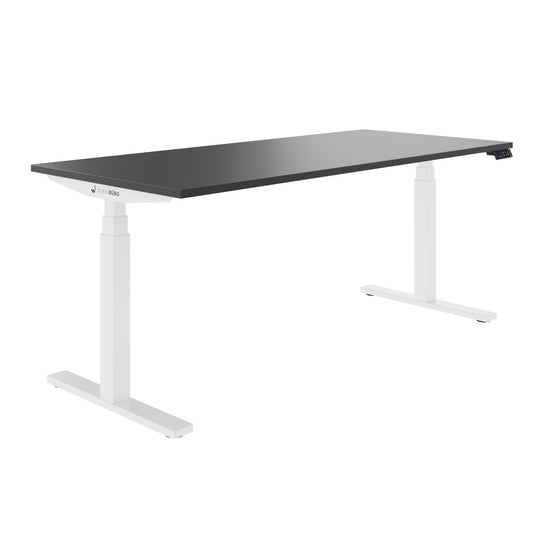 TELDRA Office, 2-motor desk | 1600 - 1800 x 800 mm, electrically height adjustable, anthracite