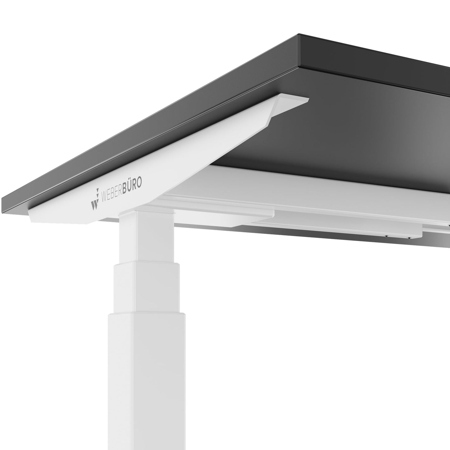 TELDRA Office, 2-motor desk | 1600 - 1800 x 800 mm, electrically height adjustable, anthracite