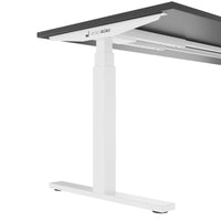 TELDRA Office, 2-motor desk | 1600 - 1800 x 800 mm, electrically height adjustable, anthracite