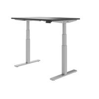 TELDRA Office, 2-motor desk | 1600 - 1800 x 800 mm, electrically height adjustable, anthracite