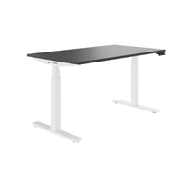 TELDRA Office, 2-motor desk | 1600 - 1800 x 800 mm, electrically height adjustable, anthracite