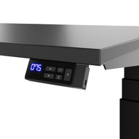 TELDRA Office, 2-motor desk | 1600 - 1800 x 800 mm, electrically height adjustable, anthracite