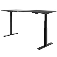 TELDRA Office, 2-motor desk | 1600 - 1800 x 800 mm, electrically height adjustable, anthracite