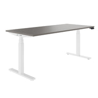 TELDRA Office, 2-motor desk | 1600 - 1800 x 800 mm, electrically height adjustable, cubanite gray