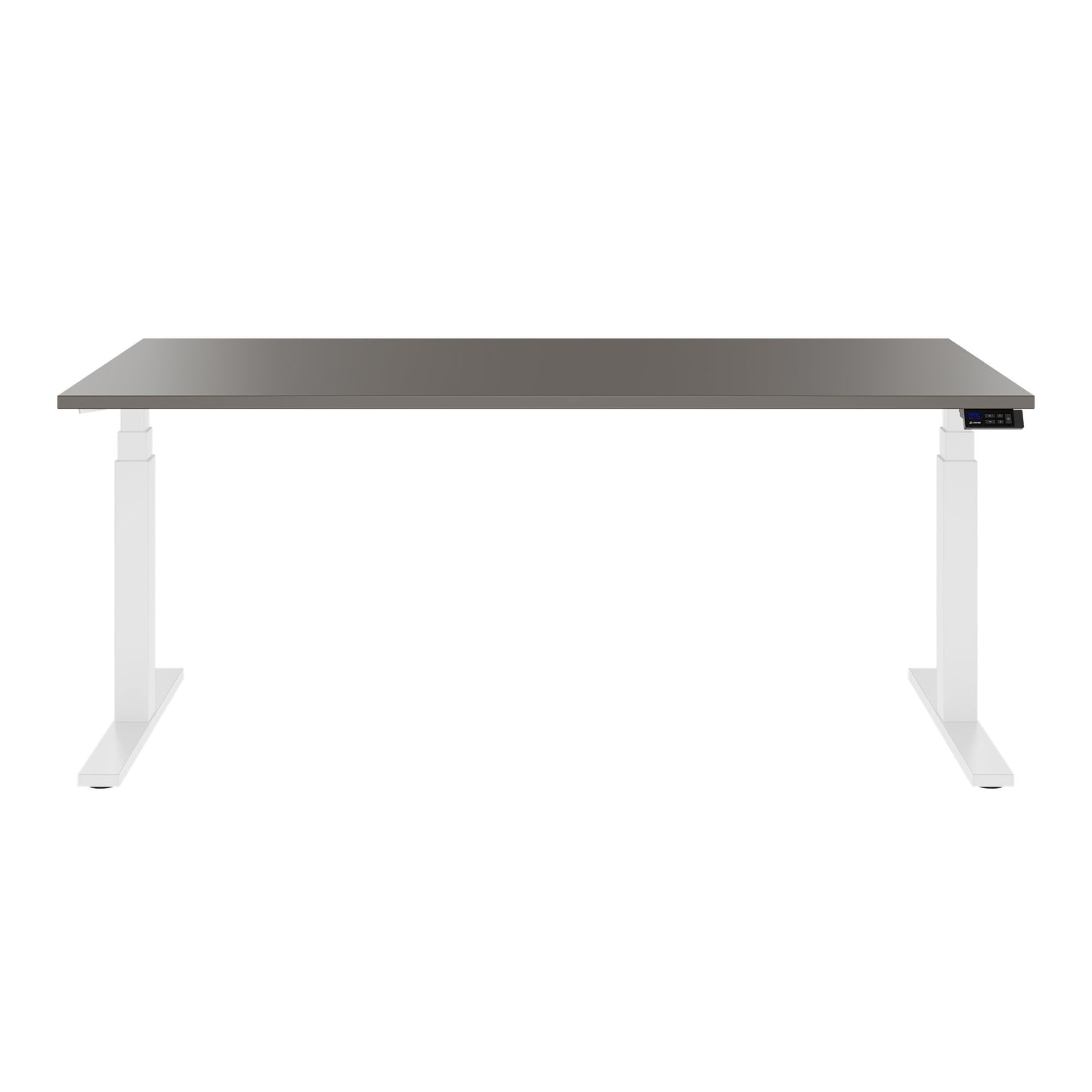 TELDRA Office, 2-motor desk | 1600 - 1800 x 800 mm, electrically height adjustable, cubanite gray