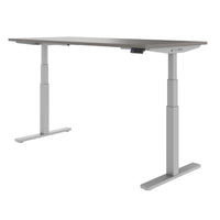 TELDRA Office, 2-motor desk | 1600 - 1800 x 800 mm, electrically height adjustable, cubanite gray