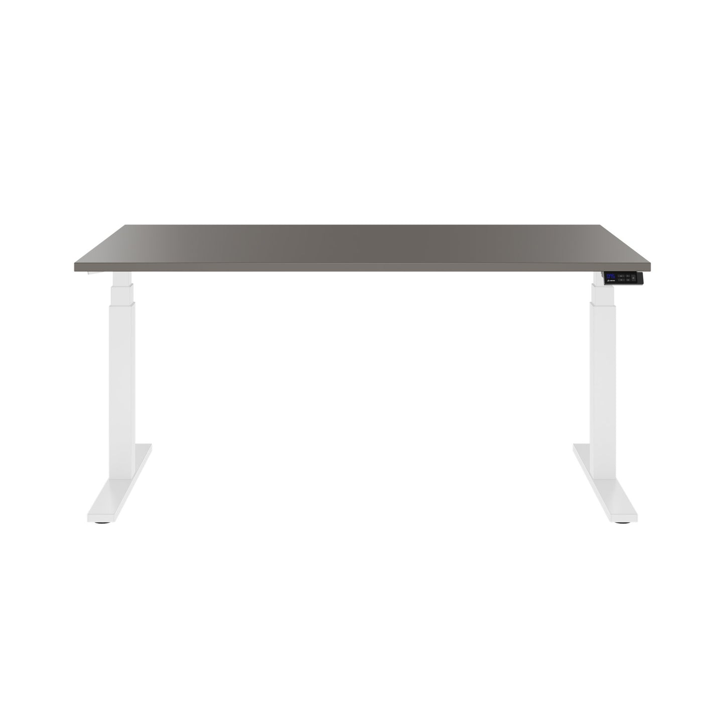 TELDRA Office, 2-motor desk | 1600 - 1800 x 800 mm, electrically height adjustable, cubanite gray