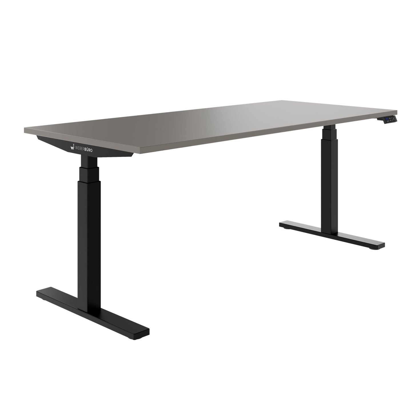 TELDRA Office, 2-motor desk | 1600 - 1800 x 800 mm, electrically height adjustable, cubanite gray