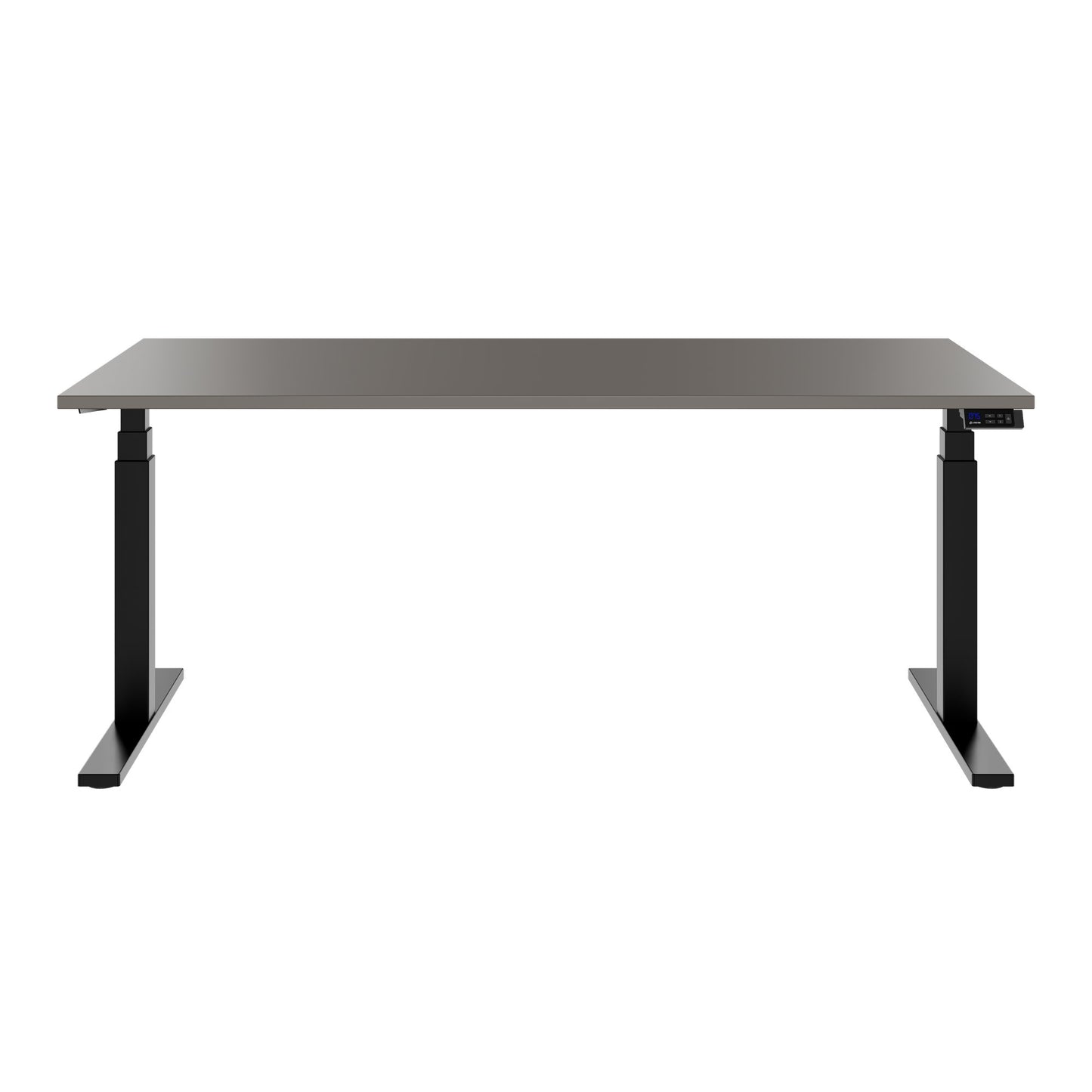 TELDRA Office, 2-motor desk | 1600 - 1800 x 800 mm, electrically height adjustable, cubanite gray