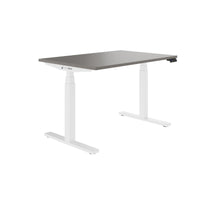 TELDRA Office, 2-motor desk | 1600 - 1800 x 800 mm, electrically height adjustable, cubanite gray