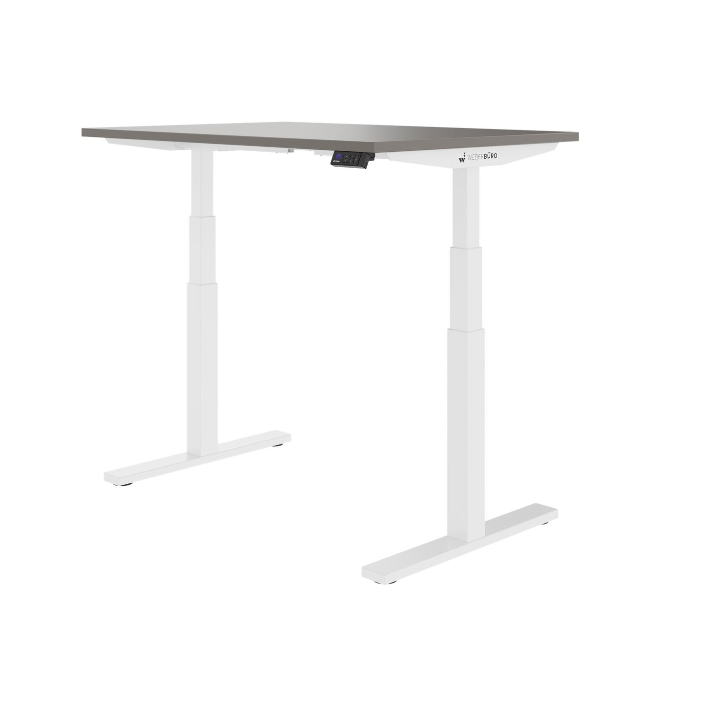 TELDRA Office, 2-motor desk | 1600 - 1800 x 800 mm, electrically height adjustable, cubanite gray