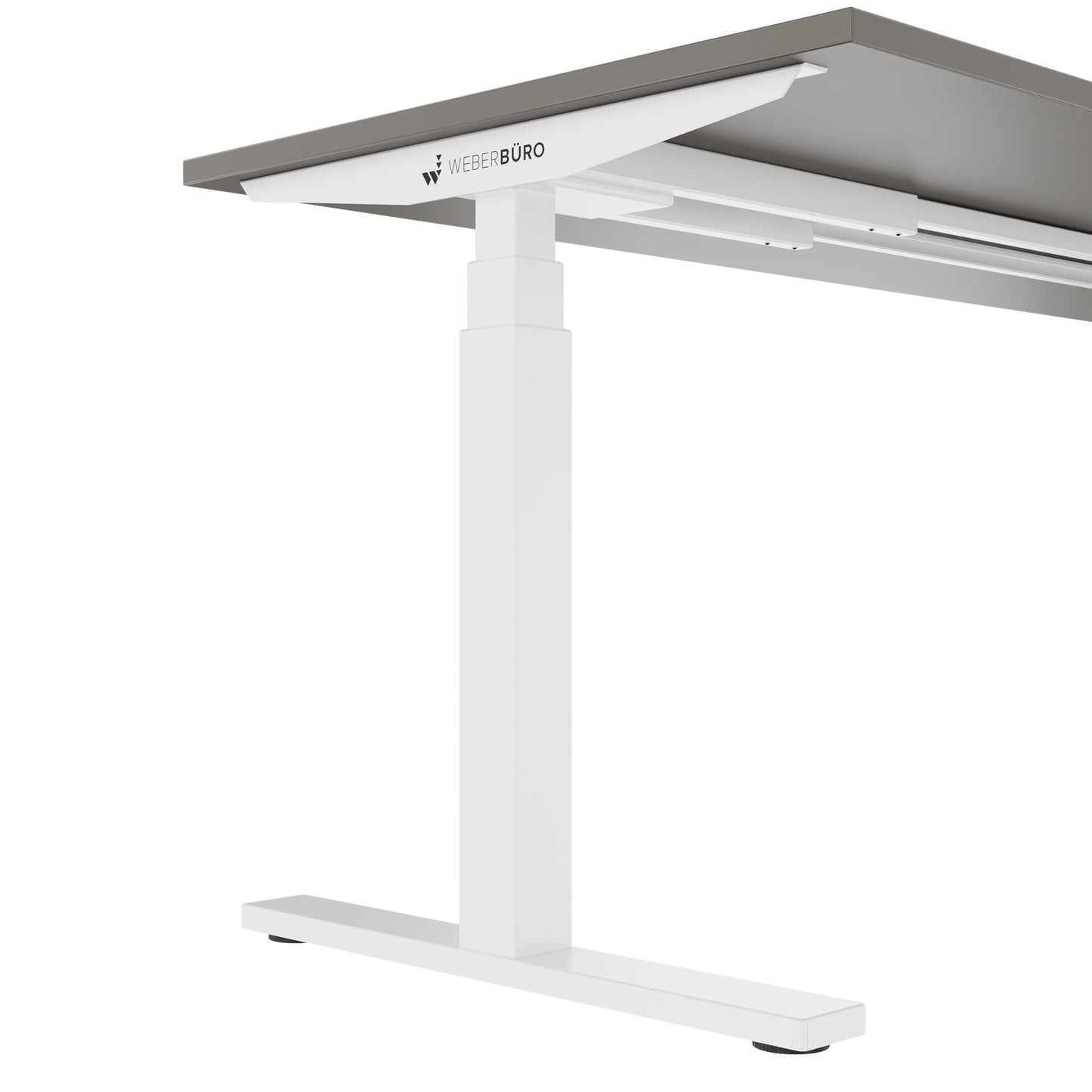 TELDRA Office, 2-motor desk | 1600 - 1800 x 800 mm, electrically height adjustable, cubanite gray