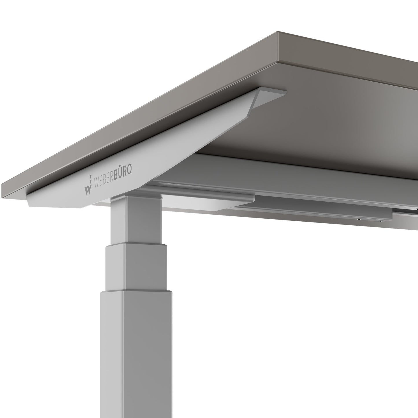 TELDRA Office, 2-motor desk | 1600 - 1800 x 800 mm, electrically height adjustable, cubanite gray