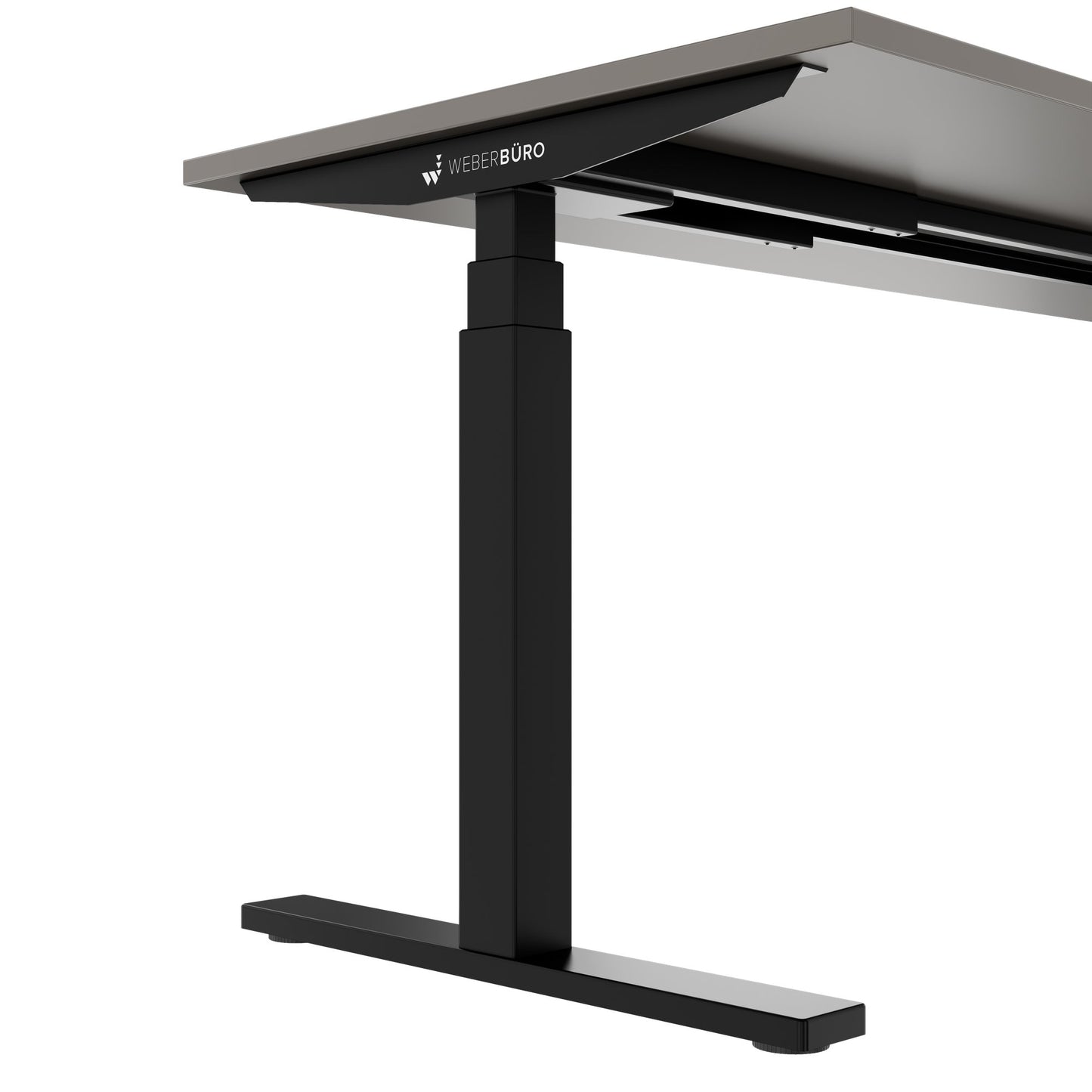 TELDRA Office, 2-motor desk | 1600 - 1800 x 800 mm, electrically height adjustable, cubanite gray