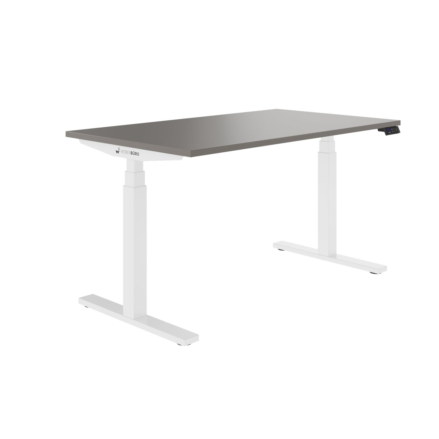 TELDRA Office, 2-motor desk | 1600 - 1800 x 800 mm, electrically height adjustable, cubanite gray