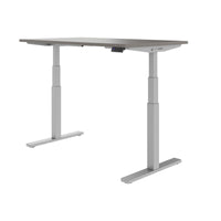 TELDRA Office, 2-motor desk | 1600 - 1800 x 800 mm, electrically height adjustable, cubanite gray