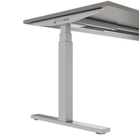 TELDRA Office, 2-motor desk | 1600 - 1800 x 800 mm, electrically height adjustable, cubanite gray