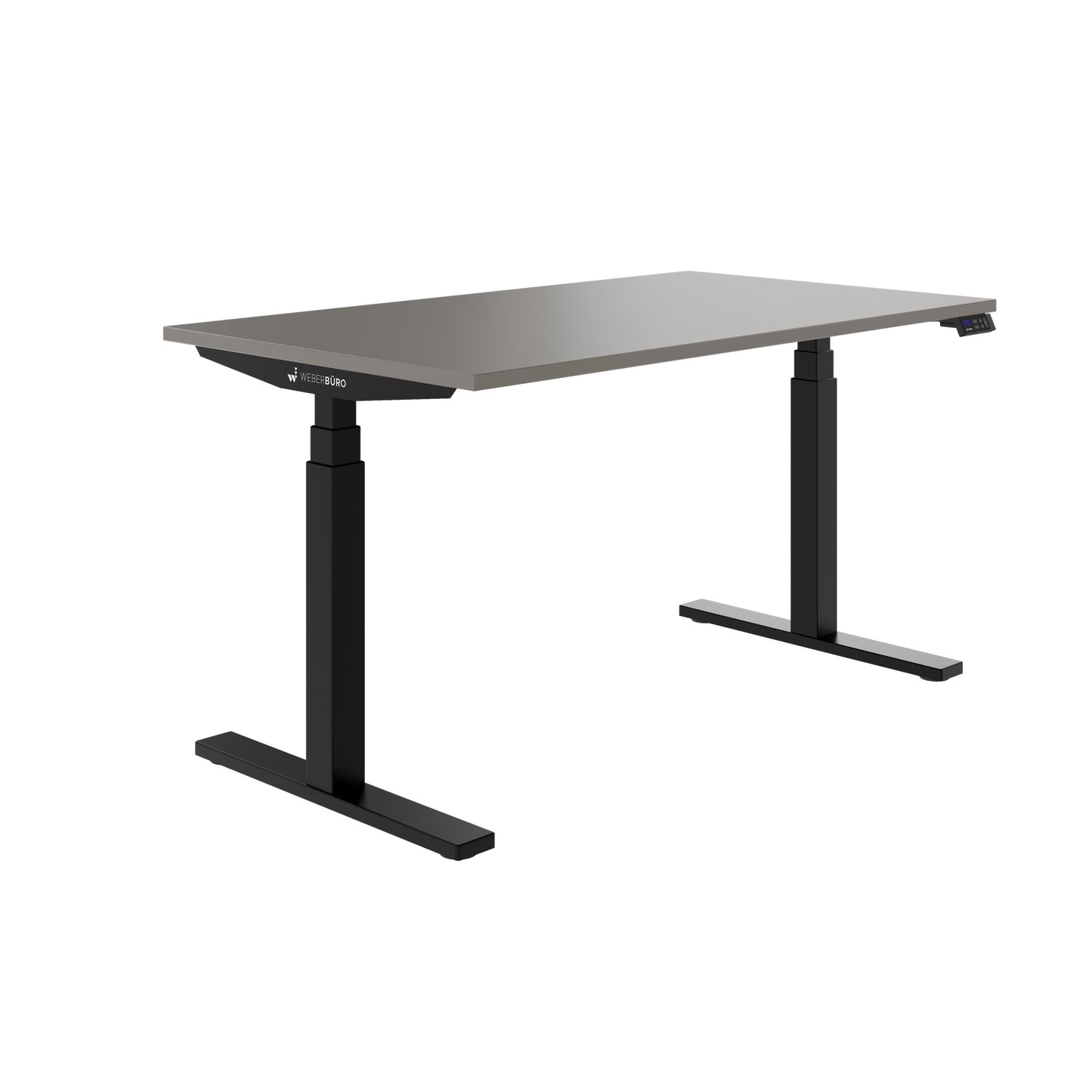 TELDRA Office, 2-motor desk | 1600 - 1800 x 800 mm, electrically height adjustable, cubanite gray