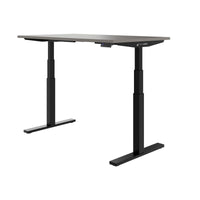 TELDRA Office, 2-motor desk | 1600 - 1800 x 800 mm, electrically height adjustable, cubanite gray