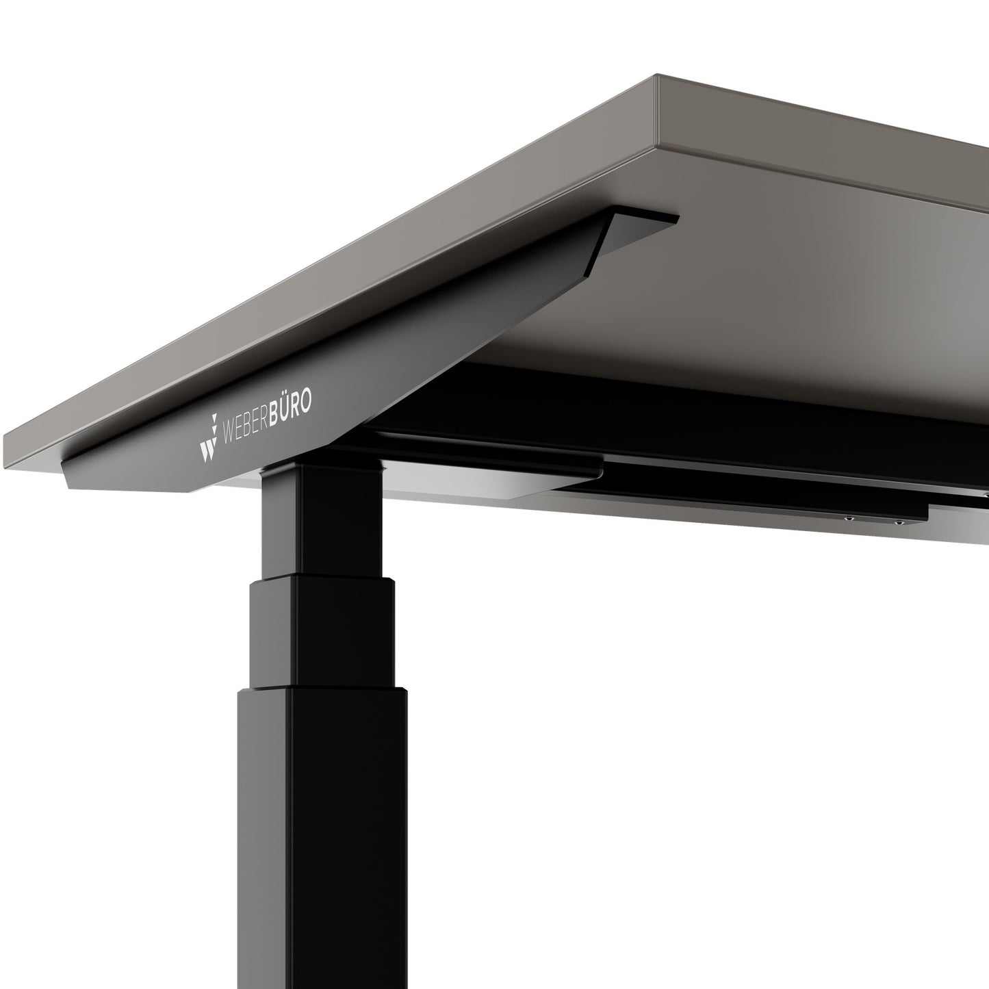 TELDRA Office, 2-motor desk | 1600 - 1800 x 800 mm, electrically height adjustable, cubanite gray